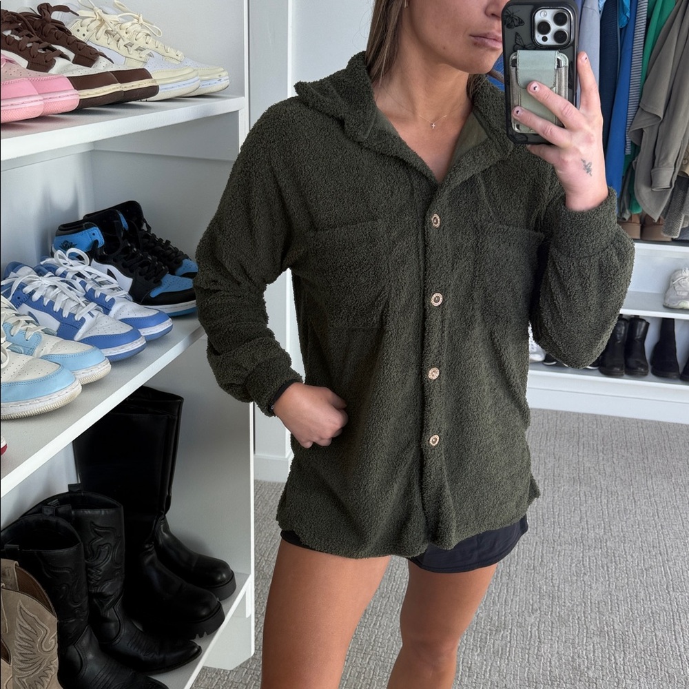 Olive Green Women's Cardigan